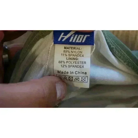 NWT Hilor Bandeau One Piece Swimsuits Front Twist Swimwear Strapless, Size 6 - Picture 11 of 14